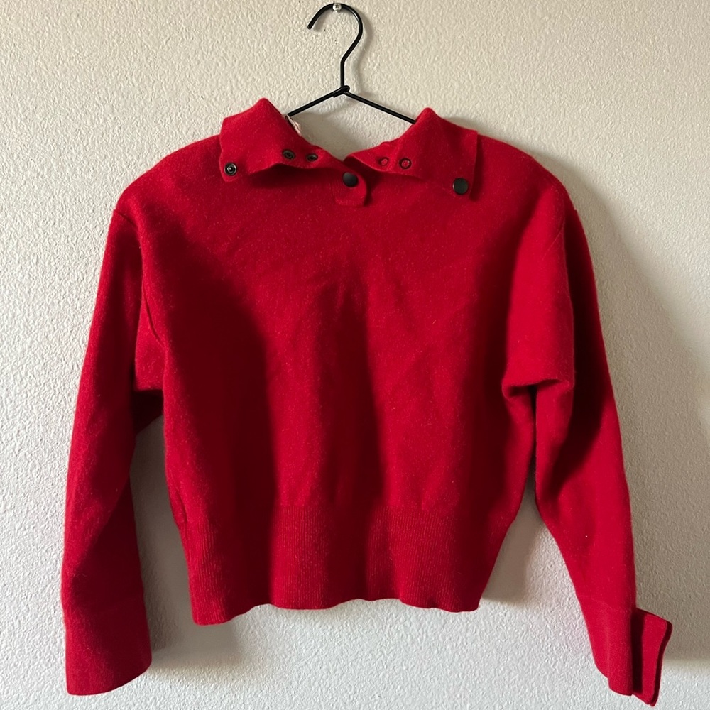 Sonia Rykiel Red Wool Sweater